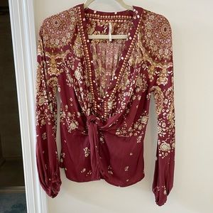 Free People Run Free Blouse